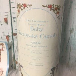Vintage Kate Greenaway Baby Keepsake Capsule ☀️